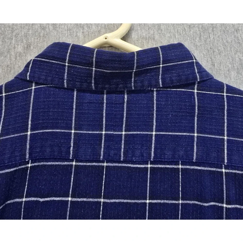 Polo Ralph Lauren Shirt Mens Large Lowell Sport Blue Plaid Long Sleeve Button Up